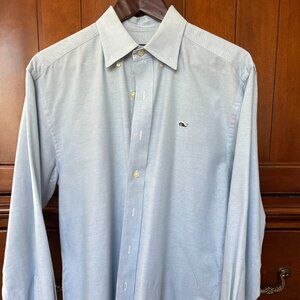 Vineyard Vines Mens The Whale Shirt Long Sleeve Chambray Small